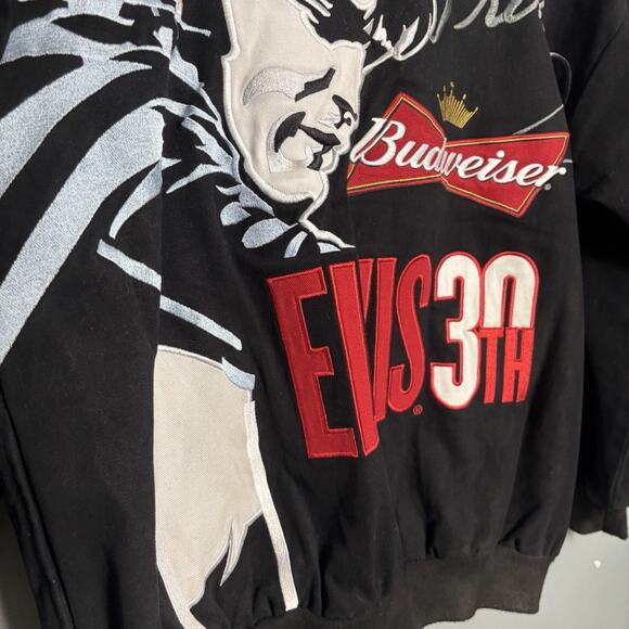 Vintage Elvis Presley NASCAR Dale Earnhardt Jr Stadium Pit Crew Jacket Logo XL - Picture 13 of 16